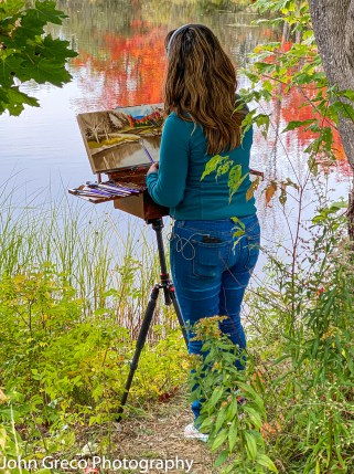 Aritst at Work PNortheast Creek - Maine CW-3450